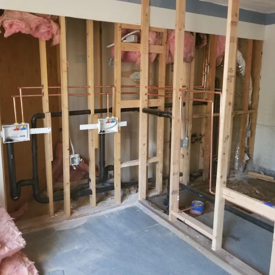 Copper pipe rough-in and plumbing installation in Hastings-on-Hudson